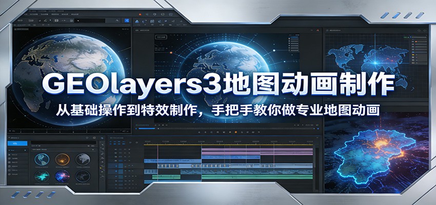 GEOlayers3地图动画制作实战：从基础操作到特效变现，完整教程指南