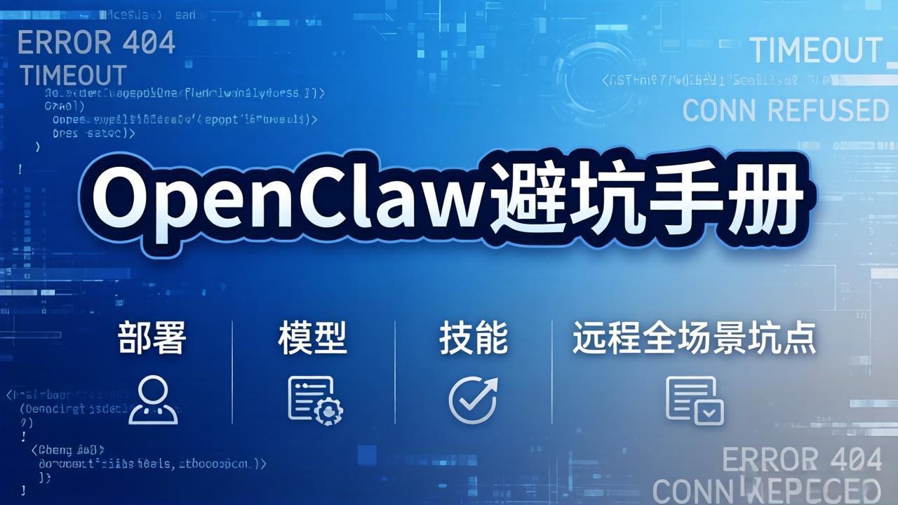 OpenClaw项目实战指南：部署+模型+技能+远程全场景坑点全面解析，高效避坑变现