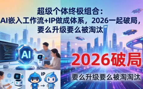 超级个体2026升级策略：AI工作流嵌入+IP体系搭建变现实战指南