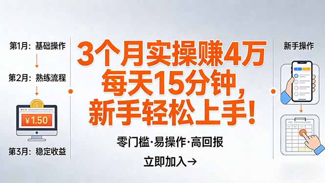 20253个月实测变现4万思路：日花15分钟新手入门指南
