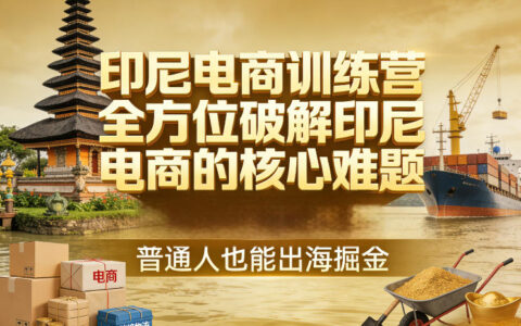 印尼电商训练营：实战拆解核心难题，普通人出海变现指南