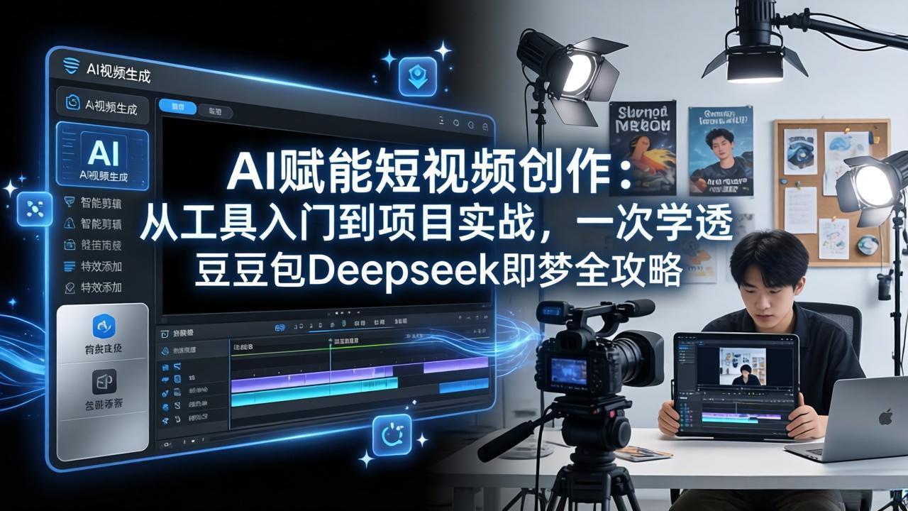 AI赋能短视频创作：从工具入门到项目实战，豆包Deepseek即梦实操指南