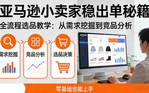 亚马逊小卖家出单策略指南：全流程选品教学，从需求挖掘到竞品分析，零基础也能上手