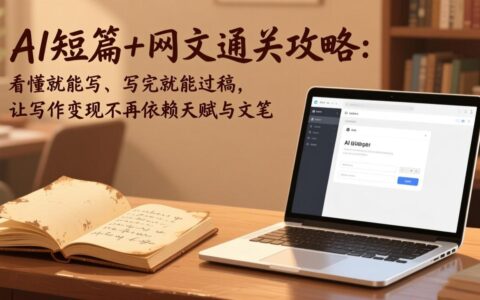 AI短篇+网文实战攻略：轻松写作高效过稿，实现变现无门槛