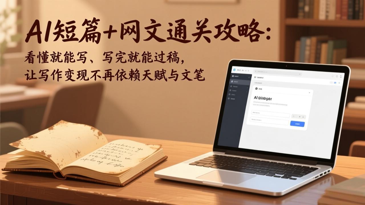 AI短篇+网文实战攻略：轻松写作高效过稿，实现变现无门槛