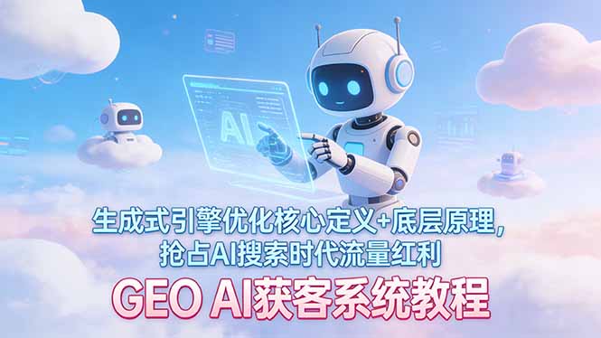GEO AI获客系统教程：生成式引擎优化核心原理与实操策略，抢占AI搜索流量变现机会