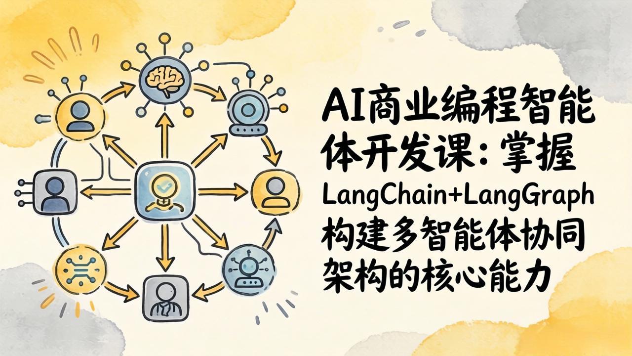 AI商业变现实战课：LangChain+LangGraph构建多智能体协同架构指南