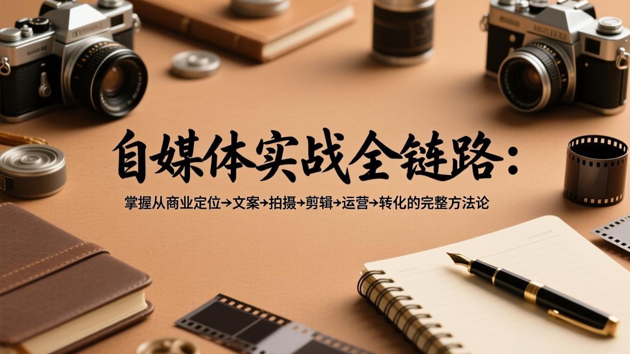 自媒体全链路变现实测：从定位→文案→拍摄→运营的完整转化方法论