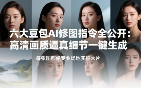 六大豆包AI修图变现指南：高清画质一键生成专业级照片的实操方法