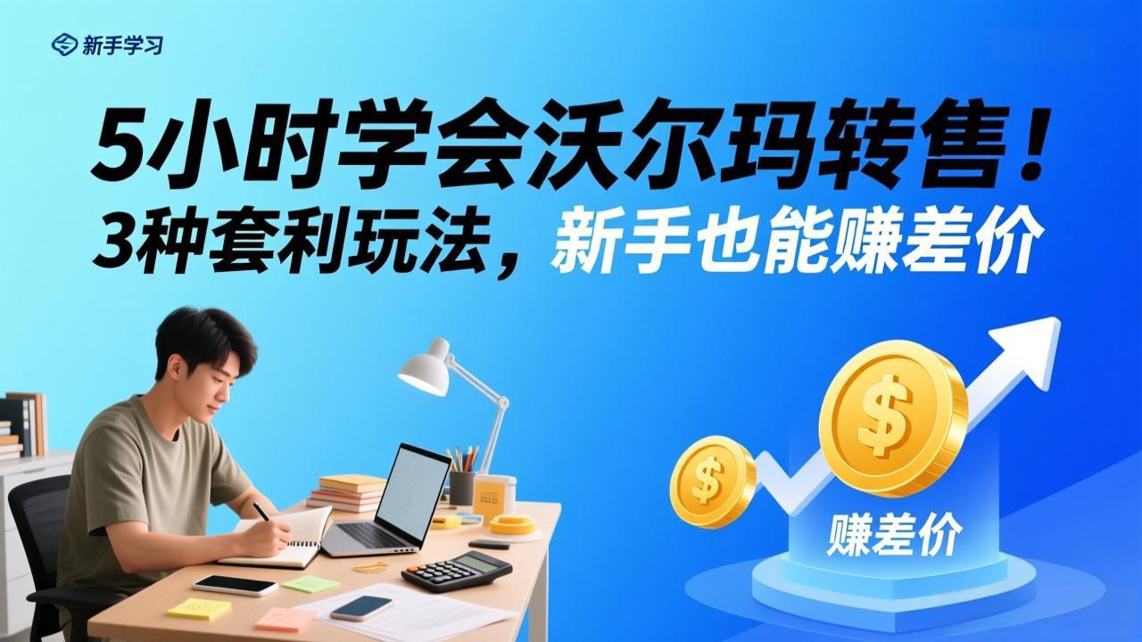 5小时掌握沃尔玛转售：3 种实操策略，新手变现指南