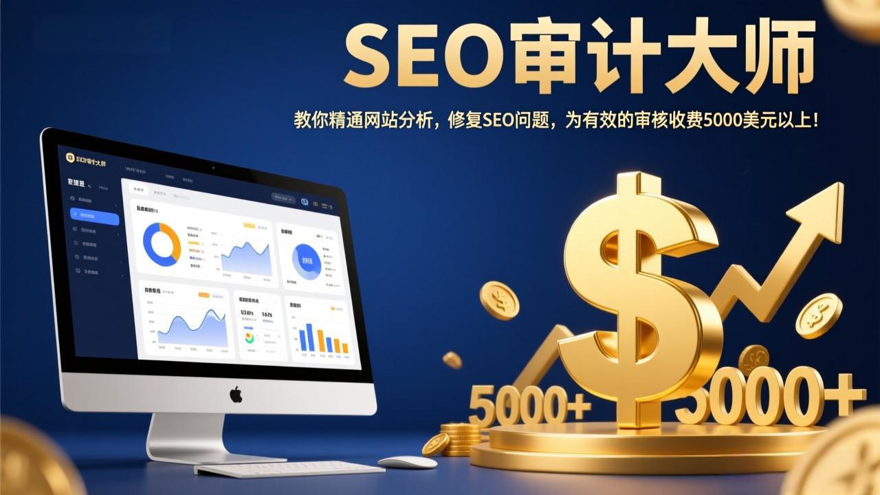 SEO审计大师：实战指南，精通网站分析与SEO修复，打造高价值审核变现策略！