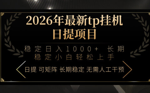 2026年实测在线项目：小白轻松上手的被动收入实操指南