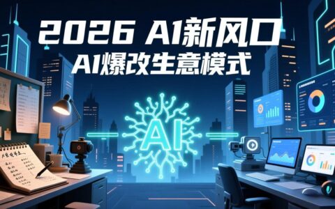 2026年AI变现实战攻略：用人工智能优化生意模式，从短视频到直播全面降本增效抢占先机