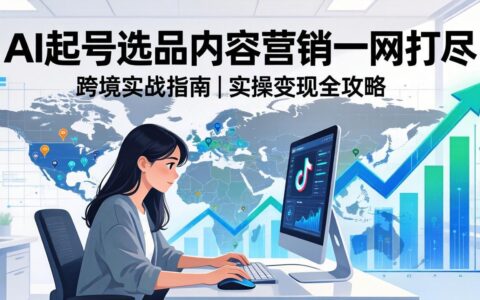 2026 TikTok跨境AI实战：从零基础到被动收入全流程，AI选品内容营销完整指南