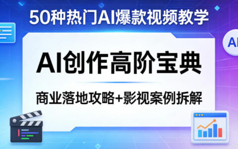 50种AI视频创作教程：高阶指南与商业变现策略 + 影视案例拆解