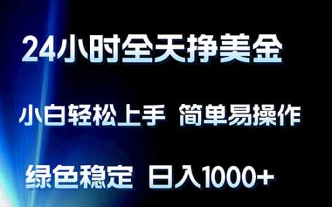 实测全天候美金项目：新手简易指南，稳定变现思路与案例拆解