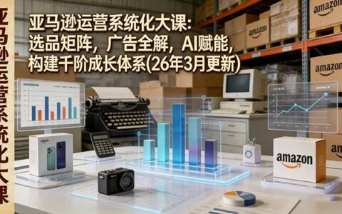 亚马逊运营实战课程：选品策略、广告解析、AI应用与成长路径构建指南(26年3月更新)