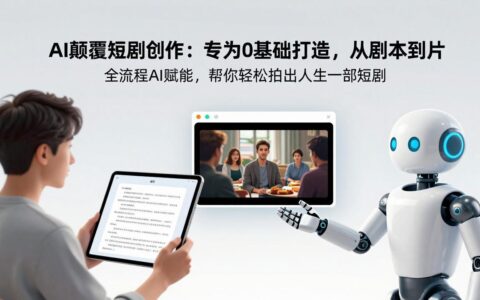 AI赋能短剧创作：0基础全流程实操指南，助你拍出首部短剧实现变现