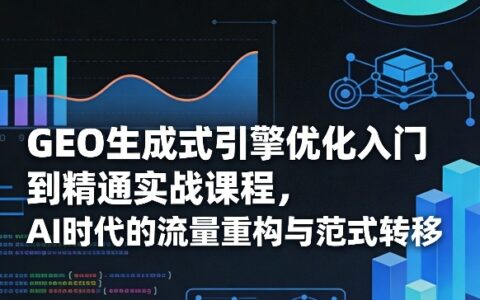 GEO生成式引擎优化实战教程：AI时代的流量重构与范式转移变现指南