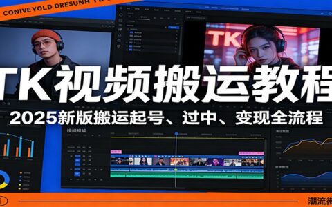 TK视频项目实操：2025新版起号、审核、变现全流程指南