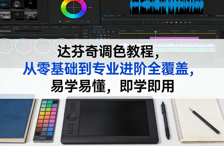 达芬奇调色实操指南：零基础到专业进阶，易学即用变现方法