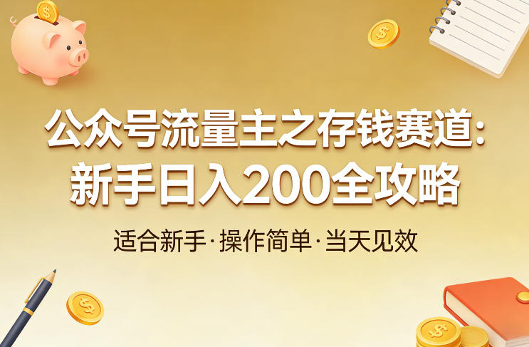 2025公众号流量主变现实战：贴合需求的新手入门指南