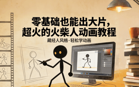 2025火柴人动画实战教程：零基础上手创作，变现思路拆解