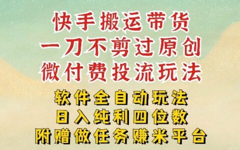 2026快手搬运带货项目实操：高效变现策略与案例分享