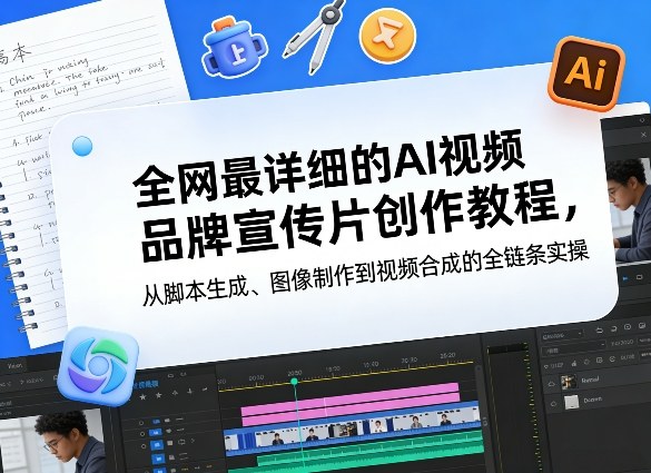 AI视频品牌宣传片创作全链条变现实操教程：从脚本生成到视频合成的详细指南