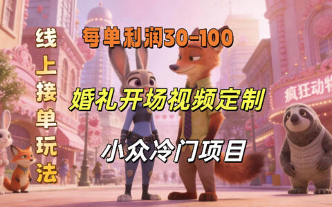 2025小众婚礼定制项目：线上接单视频与请柬实操变现指南