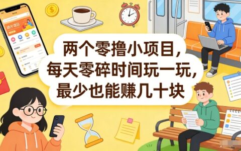 2025两个实测小项目：利用零碎时间操作，赚取额外收入