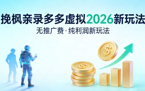 2025多多虚拟2026实测策略-无推广-被动收入新方法