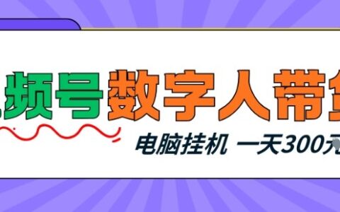 2025视频号数字人带货项目：新手小白轻松变现实操指南