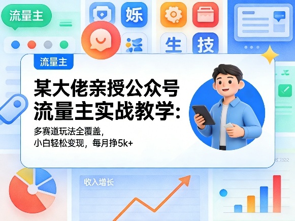 2025公众号流量主多赛道变现实战：小白实测增收策略指南