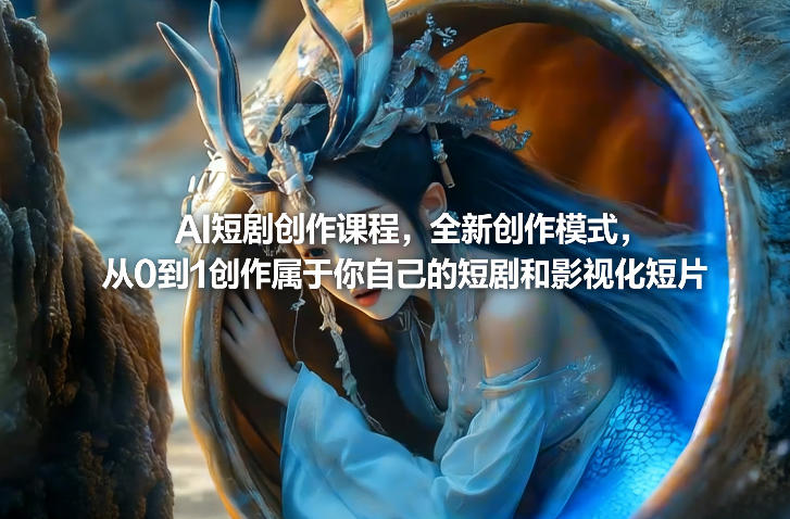 AI短剧创作实战课程：从0到1打造个人短剧变现指南