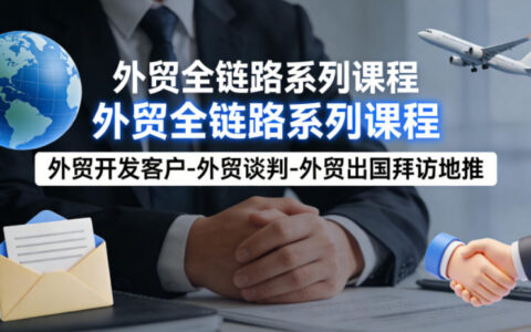 外贸实战指南：开发客户到出国拜访，完成全链路盈利路径