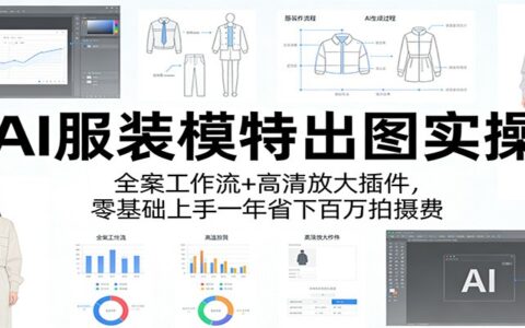 AI服装模特出图实操：全案工作流+高清放大插件，零基础实战省钱策略指南