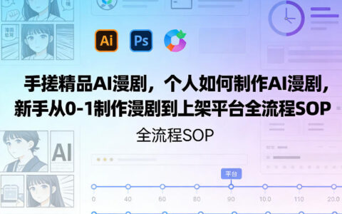 打造精品AI漫剧：个人实操指南，新手从0到1制作并上架平台全流程攻略
