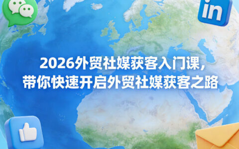 20252026外贸社媒获客入门课：实战策略快速上手指南