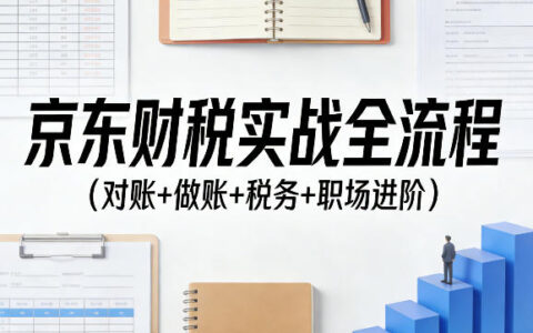 2025京东财税实战全流程：对账做账税务职场进阶指南