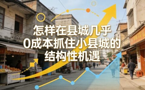 2025县城低成本机遇：实操策略与变现指南