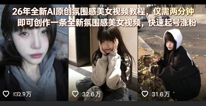2025全新AI氛围感视频创作教程：两分钟高效产出，实战涨粉变现指南