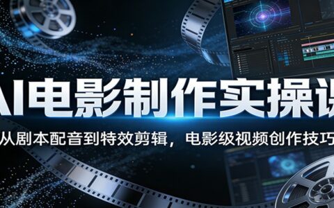 AI电影变现实操课：从剧本到特效，电影级视频创作全攻略