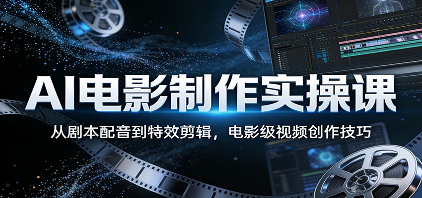 AI电影变现实操课：从剧本到特效，电影级视频创作全攻略