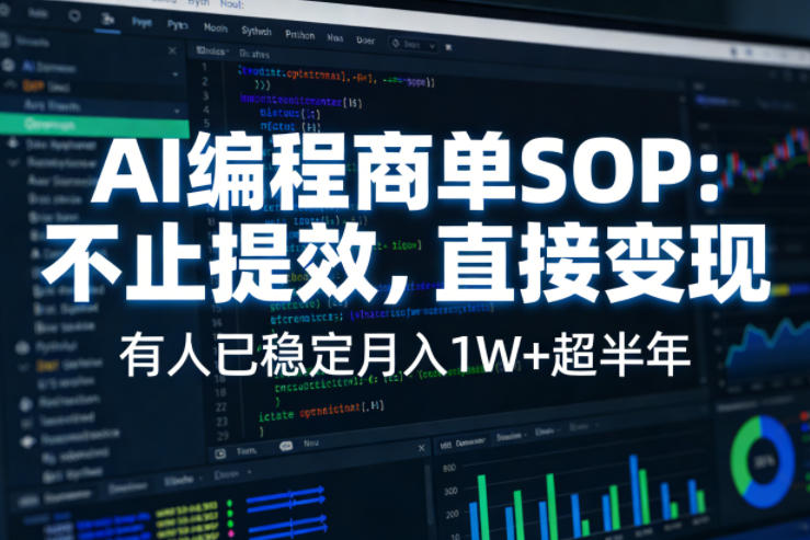 2025AI编程商单SOP：变现实操指南与案例分享