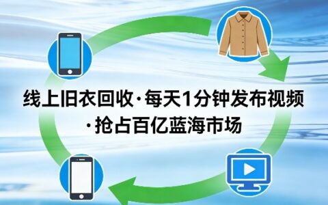 线上旧衣回收项目实操攻略：提供视频教程，每天一分钟操作，探索被动收入方法