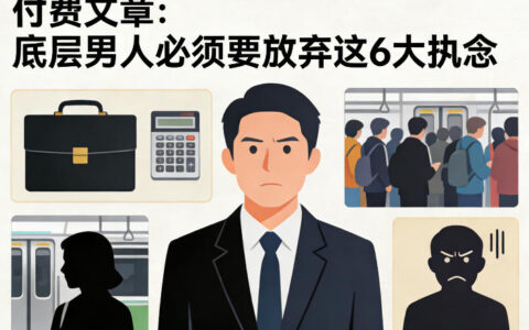 2025普通男性突破收入瓶颈：解锁6个关键思维定式