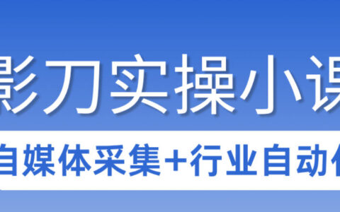 3天掌握影刀RPA：自媒体数据采集+行业自动化变现实操