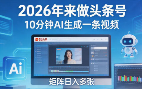 2026年头条号矩阵实战：10分钟AI视频生成，被动收入策略指南