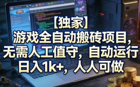2025【独家】游戏自动化项目实战攻略：被动收入方法解析